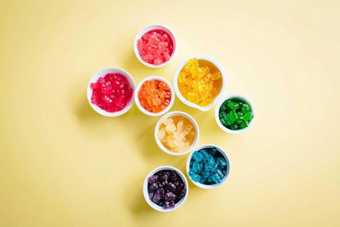 D8 gummy cubes